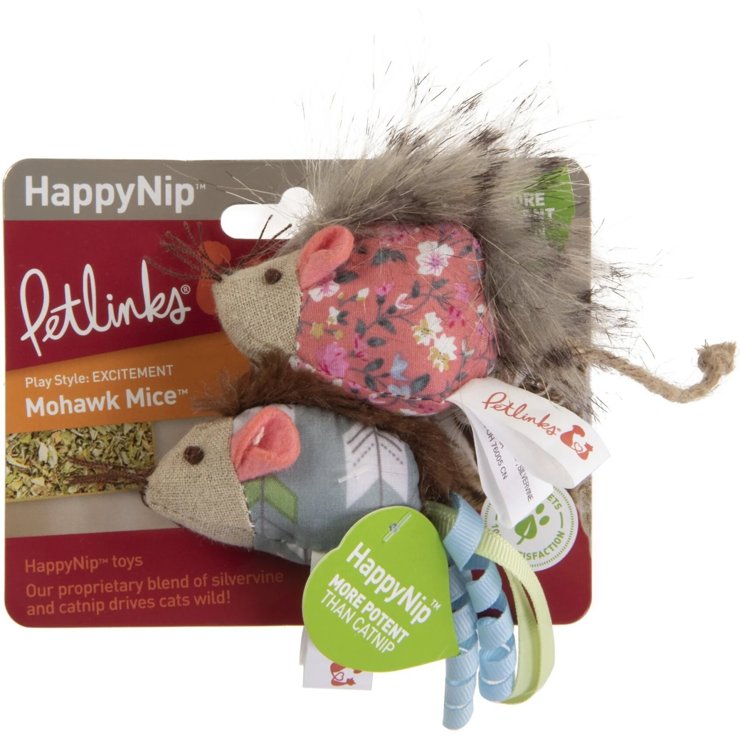 Petlinks HappyNip Mohawk Mice Cat Toy With Catnip 6 Petlinks HappyNip Mohawk Mice Cat Toy With Catnip - Image 6