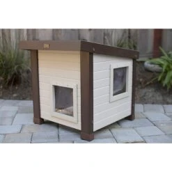 New Age Pet ECOFLEX Outdoor Cat House Shelter -Pet Cat Supplies Store 175292 PT8. AC SS1800 V1583360919