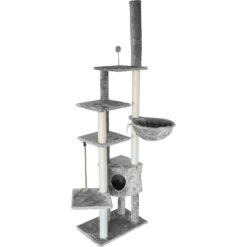 Tiger Tough Skyscraper Floor-to-Ceiling Faux Fur Cat Tree & Condo 11 Tiger Tough Skyscraper Floor-to-Ceiling Faux Fur Cat Tree & Condo -Pet Cat Supplies Store 176086 PT2. AC SS1800 V1618280224