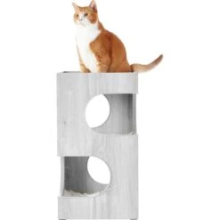 Frisco 28-in Modern Cat Tree & Condo -Pet Cat Supplies Store 177899 PT4. AC SS1800 V1584453174