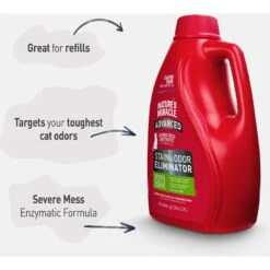 Nature's Miracle Advanced Cat Enzymatic Stain Remover & Odor Eliminator Refill, 1-gal Bottle -Pet Cat Supplies Store 178078 PT3. AC SS1800 V1701114862