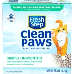 Fresh Step Clean Paws Simply Unscented Clumping Clay Cat Litter -Pet Cat Supplies Store 179540 PT6. AC SS1800 V1695137730