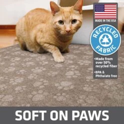 Drymate Premium Debossed Paw Cat Litter Trapping Mat, Taupe, X-Large, 28-in X 34-in -Pet Cat Supplies Store 181550 PT3. AC SS1800 V1691002848