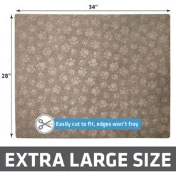 Drymate Premium Debossed Paw Cat Litter Trapping Mat, Taupe, X-Large, 28-in X 34-in -Pet Cat Supplies Store 181550 PT5. AC SS1800 V1691003207