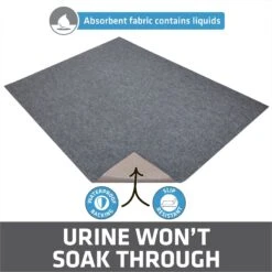 Drymate Jumbo Ridged Cat Litter Trapping Mat, Grey, 36-in X 47-in -Pet Cat Supplies Store 181552 PT2. AC SS1800 V1689626759