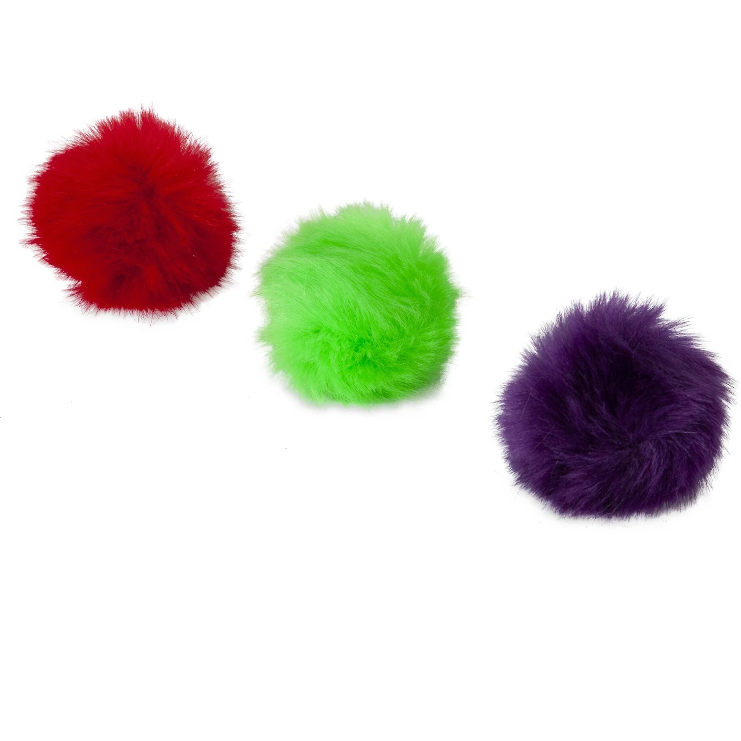 JW Pet Fun Fluffs Cat Toys, 3 Count 1 JW Pet Fun Fluffs Cat Toys, 3 Count