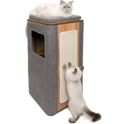 Vesper Cubo Tower 34.25-in Modern Cat Condo -Pet Cat Supplies Store 182899 PT2. AC SS1800 V1628004108