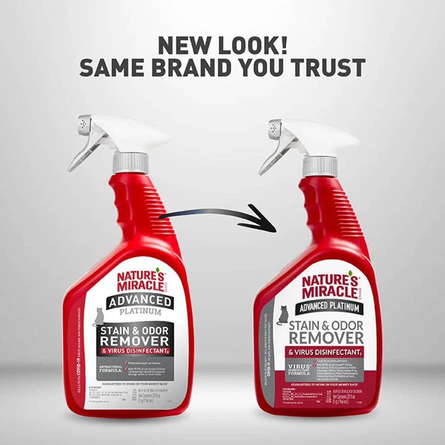 Nature's Miracle Advanced Platinum Cat Antibacterial Stain Remover & Odor Eliminator Spray, 32-oz Bottle 4 Nature's Miracle Advanced Platinum Cat Antibacterial Stain Remover & Odor Eliminator Spray, 32-oz Bottle - Image 4