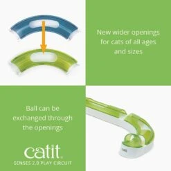 Catit Senses 2.0 Wave Circuit Cat Toy -Pet Cat Supplies Store 191556 PT3. AC SS1800 V1628093768