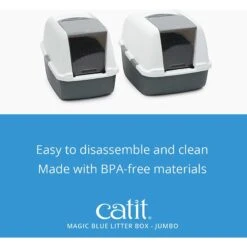 Catit Magic Blue Cat Litter Box -Pet Cat Supplies Store 191588 PT7. AC SS1800 V1628094080