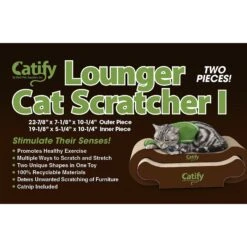 Best Pet Supplies Catify Lounger Cardboard Catnip Scratcher Cat Toy -Pet Cat Supplies Store 193098 PT5. AC SS1800 V1568064754