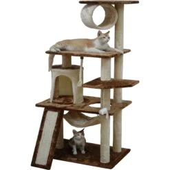 Go Pet Club 53-in Faux Fur Cat Tree & Condo -Pet Cat Supplies Store 197655 PT2. AC SS1800 V1702056823