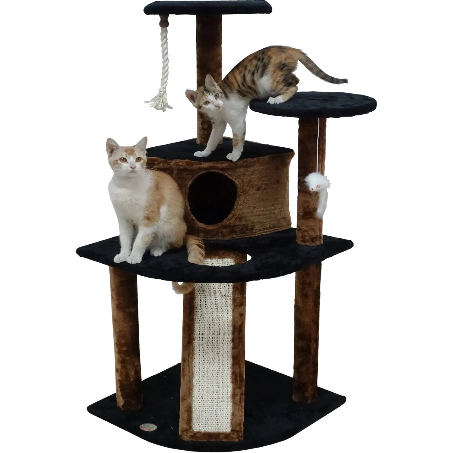 Go Pet Club 47-in Faux Fur Cat Tree & Condo 2 Go Pet Club 47-in Faux Fur Cat Tree & Condo - Image 2