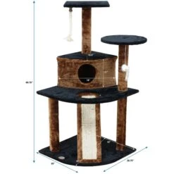 Go Pet Club 47-in Faux Fur Cat Tree & Condo 7 Go Pet Club 47-in Faux Fur Cat Tree & Condo -Pet Cat Supplies Store 197657 PT3. AC SS1800 V1671226285
