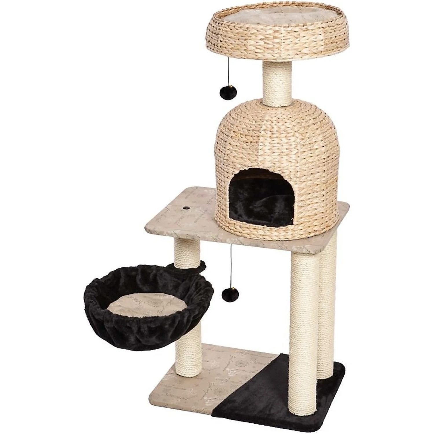 MidWest Feline Nuvo Reid 51.75-in Modern Wicker Cat Tree & Condo 1 MidWest Feline Nuvo Reid 51.75-in Modern Wicker Cat Tree & Condo