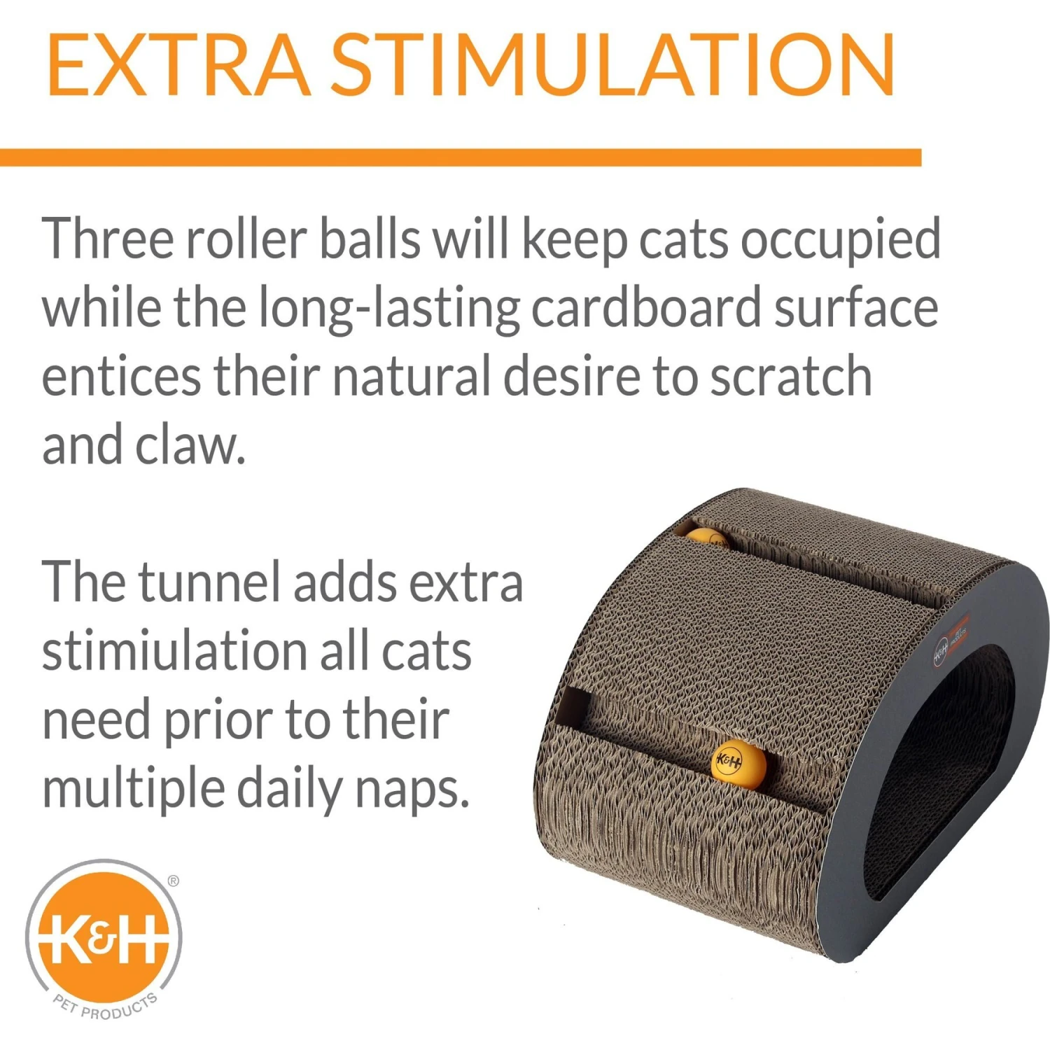 K&H Pet Products Creative Kitty Tunnel Cat Scratcher Toy 2 K&H Pet Products Creative Kitty Tunnel Cat Scratcher Toy - Image 2