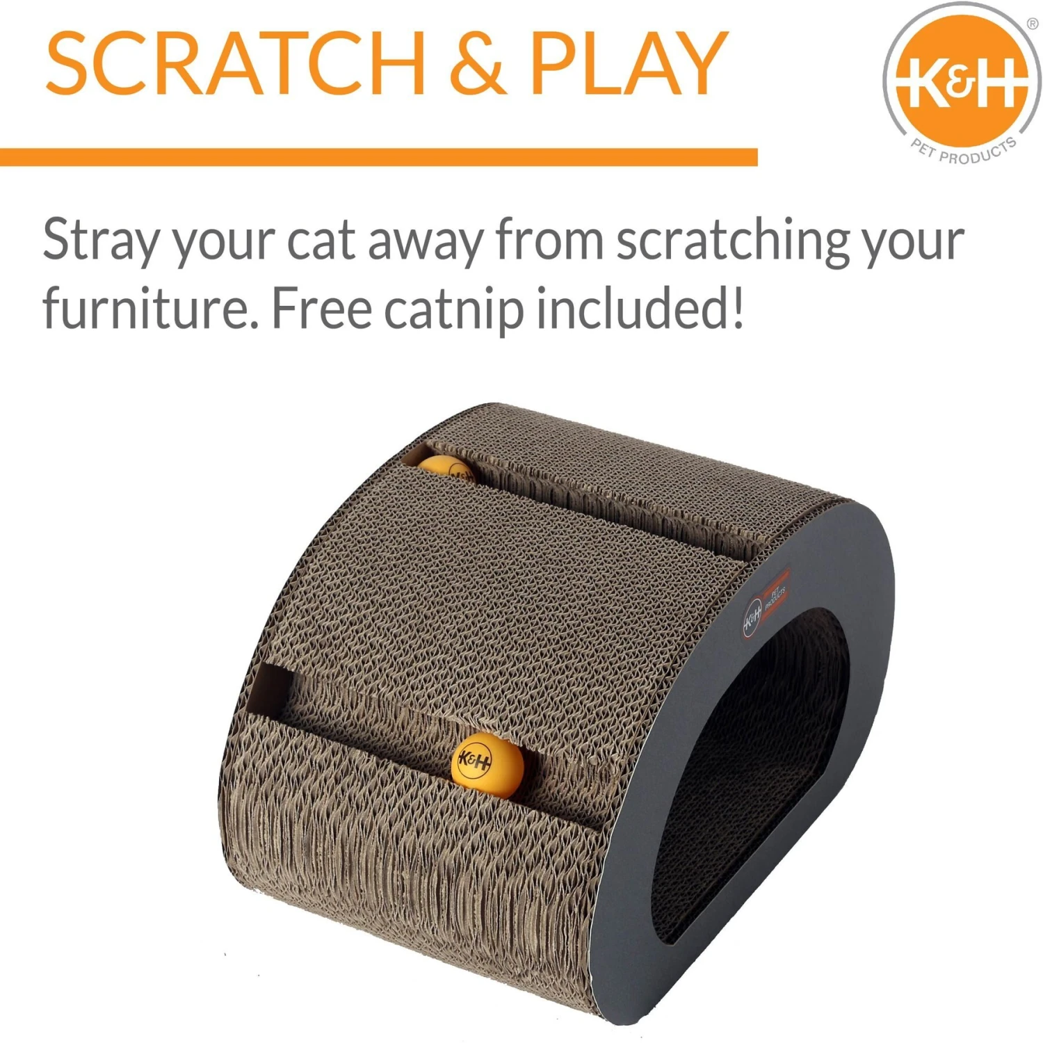 K&H Pet Products Creative Kitty Tunnel Cat Scratcher Toy 4 K&H Pet Products Creative Kitty Tunnel Cat Scratcher Toy - Image 4
