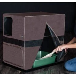 Pet Gear Prp Pawty Space Saver Cat Litter Box Enclosure -Pet Cat Supplies Store 200702 PT3. AC SS1800 V1573165074
