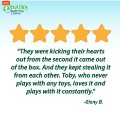 Hartz Cattraction Silver Vine & Catnip Plush Animal Pal Kicker Plush Cat Toy, Character Varies -Pet Cat Supplies Store 201263 PT6. AC SS1800 V1637163183