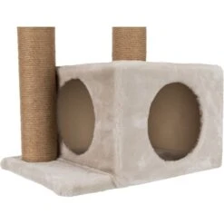 TRIXIE Valencia 28-in Plush Cat Tree & Scratching Post With Condo & Cat Toy -Pet Cat Supplies Store 204179 PT6. AC SS1800 V1570558939