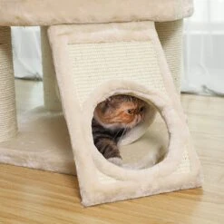 FEANDREA 55.5-in Faux Fleece Cat Tree & Condo 14 FEANDREA 55.5-in Faux Fleece Cat Tree & Condo -Pet Cat Supplies Store 205223 PT5. AC SS1800 V1648065992