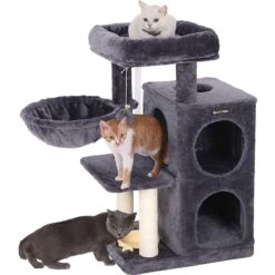 FEANDREA 32.7-in Faux Fleece Cat Tree & Condo -Pet Cat Supplies Store 205244 PT7. AC SS1800 V1648065392