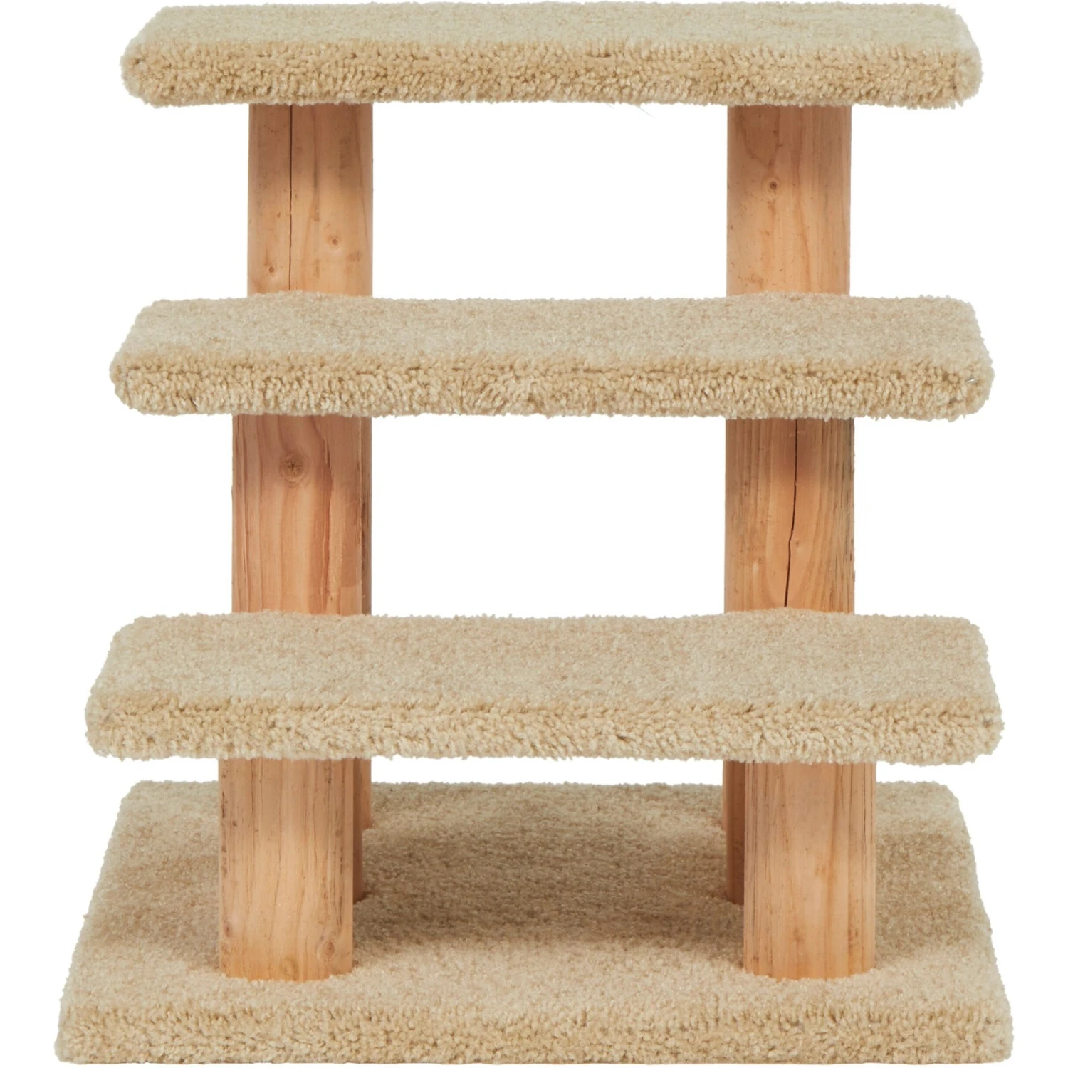 Frisco 20-in 3-Step Real Carpet Wooden Cat Steps 3 Frisco 20-in 3-Step Real Carpet Wooden Cat Steps - Image 3
