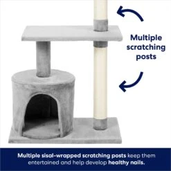 Frisco 38-in Cat Tree With Condo, Top Perch & Toy -Pet Cat Supplies Store 214377 PT3. AC SS1800 V1667227088