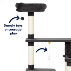 Frisco 66-in Cat Tree With Bed, Condo, Lounge Basket & Top Perch -Pet Cat Supplies Store 214381 PT3. AC SS1800 V1667228511