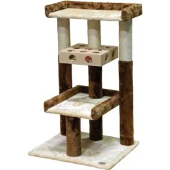 Go Pet Club 34-in IQ Busy Box Cat Tree, Beige -Pet Cat Supplies Store 216972 pt2. AC SS1800 V1579195382