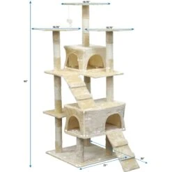 Go Pet Club 63-in Economical Sisal Cat Tree -Pet Cat Supplies Store 217107 PT3. AC SS1800 V1671226224
