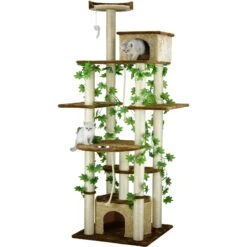 Go Pet Club 85-in Forest With Leaves Cat Tree, Beige/ Brown 7 Go Pet Club 85-in Forest With Leaves Cat Tree, Beige/ Brown -Pet Cat Supplies Store 217158 PT2. AC SS1800 V1702056827