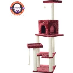 Armarkat 69-in Faux Fur Covered House & Cat Tree 11 Armarkat 69-in Faux Fur Covered House & Cat Tree -Pet Cat Supplies Store 218999 PT2. AC SS1800 V1603302997