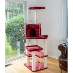 Armarkat 69-in Faux Fur Covered House & Cat Tree 12 Armarkat 69-in Faux Fur Covered House & Cat Tree -Pet Cat Supplies Store 218999 PT3. AC SS1800 V1603295485