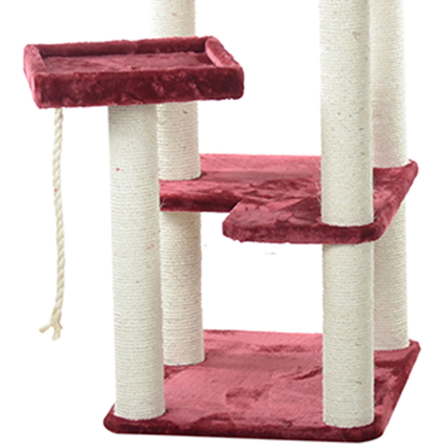 Armarkat 69-in Faux Fur Covered House & Cat Tree 9 Armarkat 69-in Faux Fur Covered House & Cat Tree - Image 9