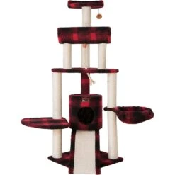 Armarkat 58-in Classic Cat Tree, Tartain Plaid -Pet Cat Supplies Store 219004 PT2. AC SS1800 V1603336582