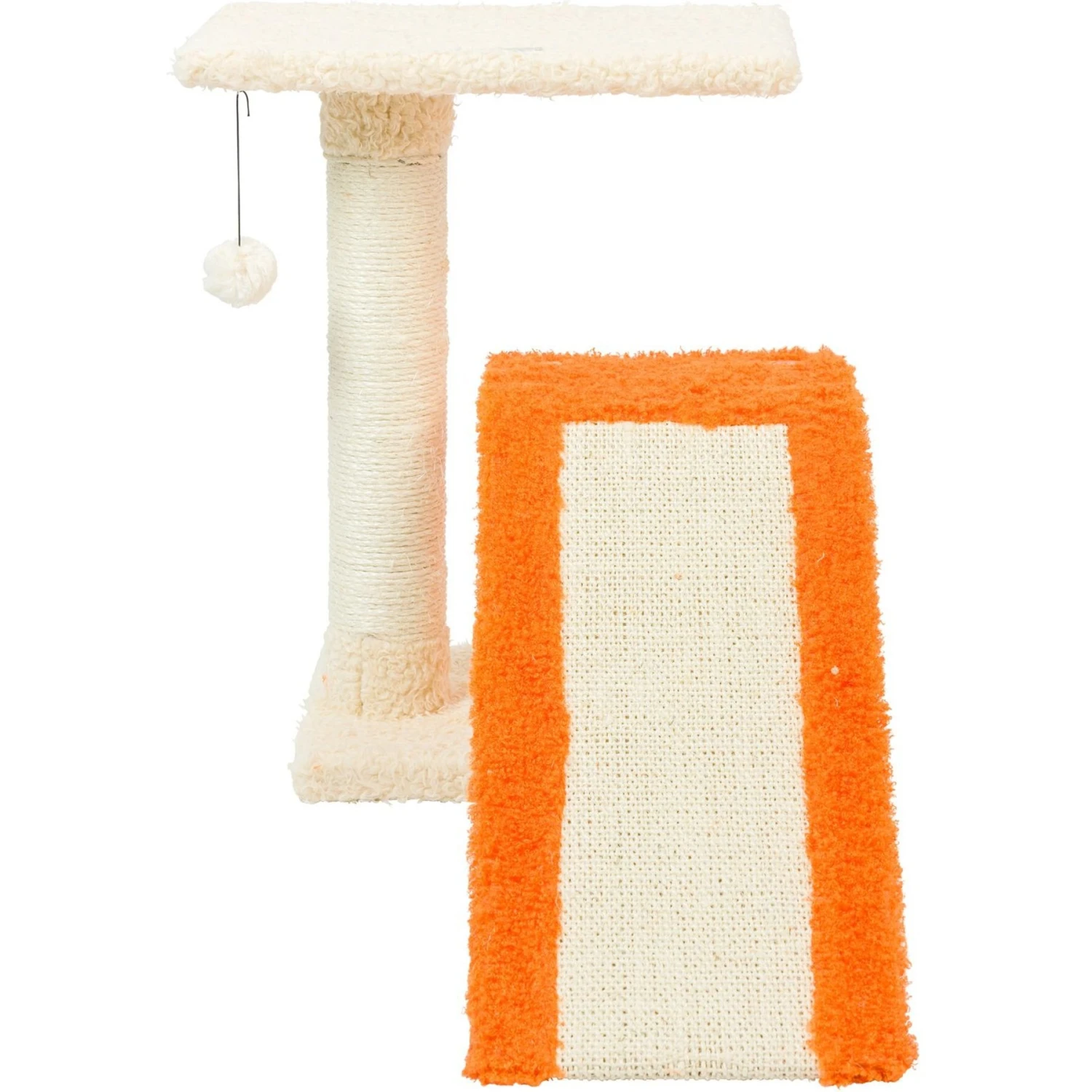Armarkat Real Wood Sisal Carpet Ramp & Two-Level Platform Cat Tree 5 Armarkat Real Wood Sisal Carpet Ramp & Two-Level Platform Cat Tree - Image 5
