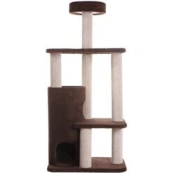 Armarkat 56-in Carpeted Condo Cat Tree, Brown -Pet Cat Supplies Store 219018 PT2. AC SS1800 V1603303587
