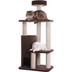 Armarkat 56-in Carpeted Condo Cat Tree, Brown -Pet Cat Supplies Store 219018 PT5. AC SS1800 V1603326095