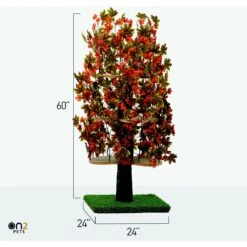 On2Pets 60-in Large Square Modern Cat Tree -Pet Cat Supplies Store 220362 PT6. AC SS1800 V1671118307