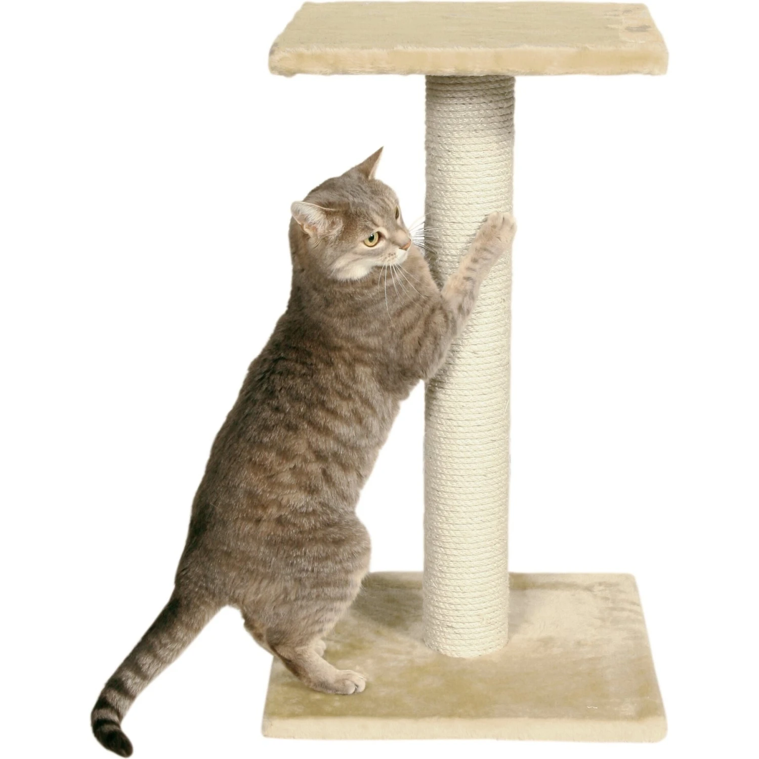 TRIXIE Espejo 27.2-in Fleece Cat Scratching Post 2 TRIXIE Espejo 27.2-in Fleece Cat Scratching Post - Image 2