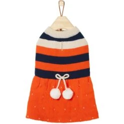 Frisco Pom Pom Bow Striped Dog & Cat Sweater Dress 10 Frisco Pom Pom Bow Striped Dog & Cat Sweater Dress -Pet Cat Supplies Store 223722 PT3. AC SS1800 V1599501054