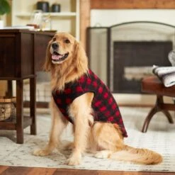 Frisco Ultra Lightweight Plaid Dog & Cat Fleece Vest -Pet Cat Supplies Store 224280 PT7. AC SS1800 V1599566504