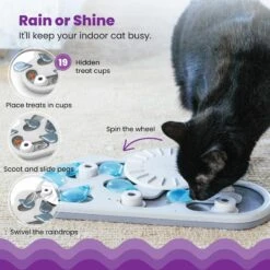 Nina Ottosson By Outward Hound Rainy Day Puzzle & Play Cat Toy -Pet Cat Supplies Store 227102 PT2. AC SS1800 V1636499789