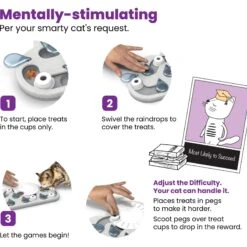 Nina Ottosson By Outward Hound Rainy Day Puzzle & Play Cat Toy -Pet Cat Supplies Store 227102 PT5. AC SS1800 V1636519621