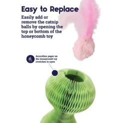 Catstages Honeycomb Hide-A-Ball Cat Toy With Catnip -Pet Cat Supplies Store 227104 PT3. AC SS1800 V1636500785