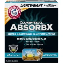 Arm & Hammer Litter Clump & Seal AbsorbX Absorbing Unscented Multi-Cat Cat Litter