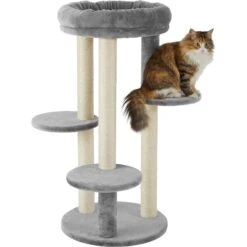 Frisco 41-in Faux Fur Cat Tree 8 Frisco 41-in Faux Fur Cat Tree -Pet Cat Supplies Store 236538 PT2. AC SS1800 V1615987393