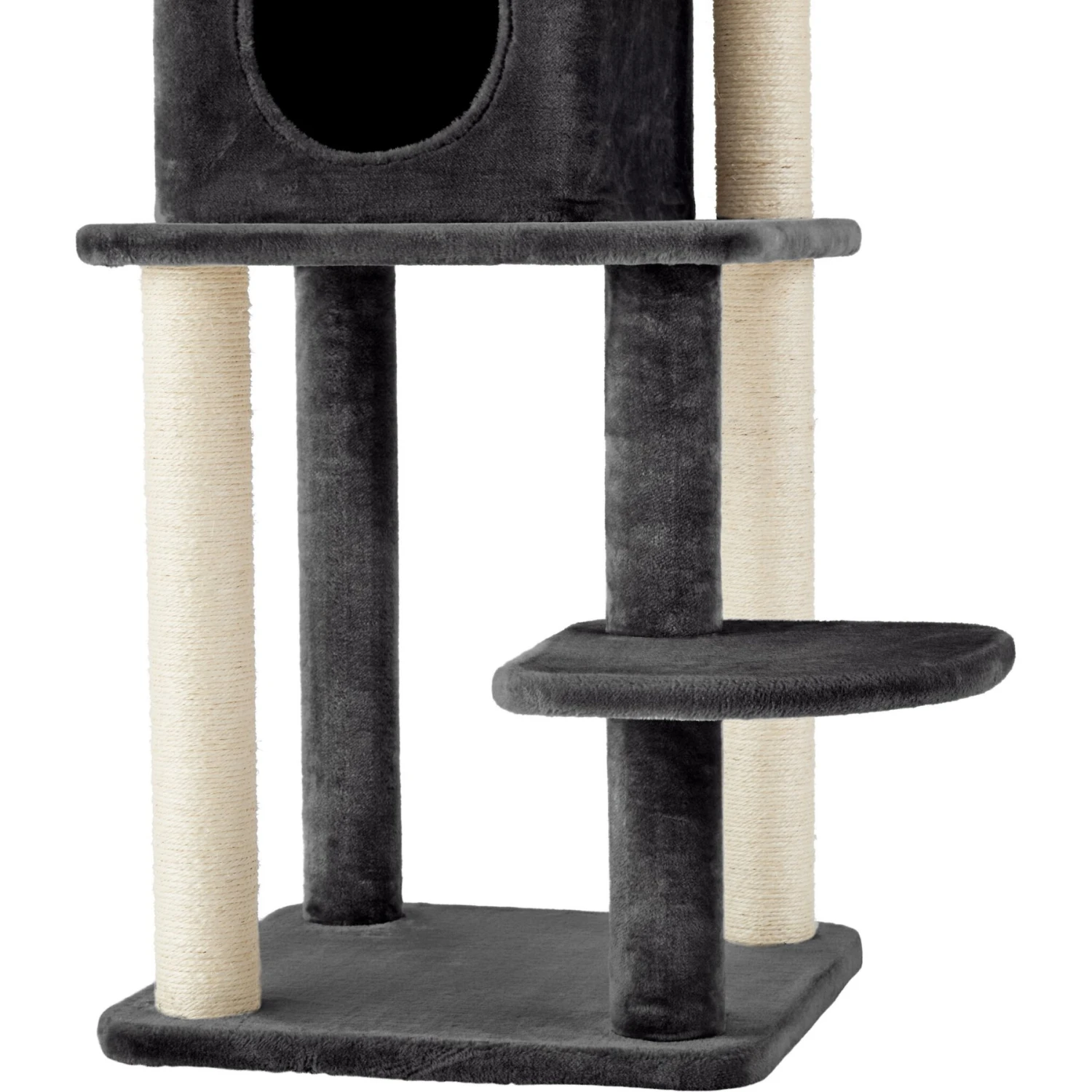 Frisco 55-in Faux Fur Cat Tree & Condo 6 Frisco 55-in Faux Fur Cat Tree & Condo - Image 6