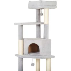 Frisco 80-in Faux Fur Cat Tree & Condo -Pet Cat Supplies Store 236556 PT4. AC SS1800 V1637694124